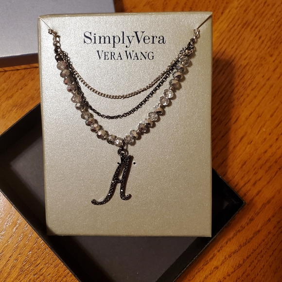 Simply Vera Vera Wang Layered "A" Necklace - Picture 8 of 15